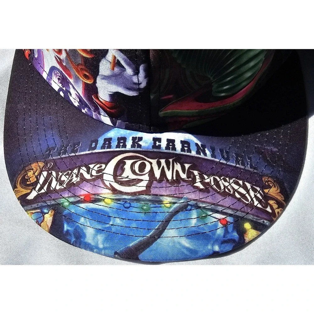 Rare ICP Insane Clown Posse 2011 Fitted L/XL Dark Carnival Hat/Cap Preowned